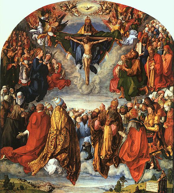 Albrecht Durer Adoration of the Trinity oil painting image